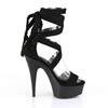Pleaser - DELIGHT671 Sandaal met enkelband - Zwart Product image